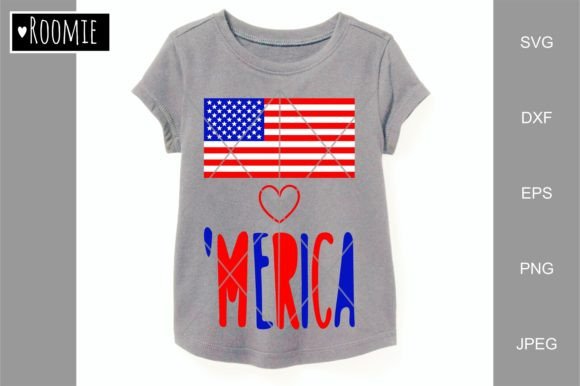 4th of July American Flag SVG, Patriotic Graphics