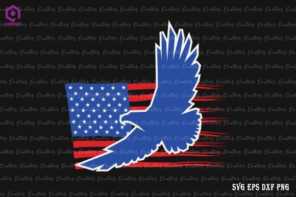 American Flag Eagle 4th of July Graphics & Crafts