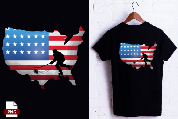 American Flag Hockey: Graphics & Crafts for Creative Projects