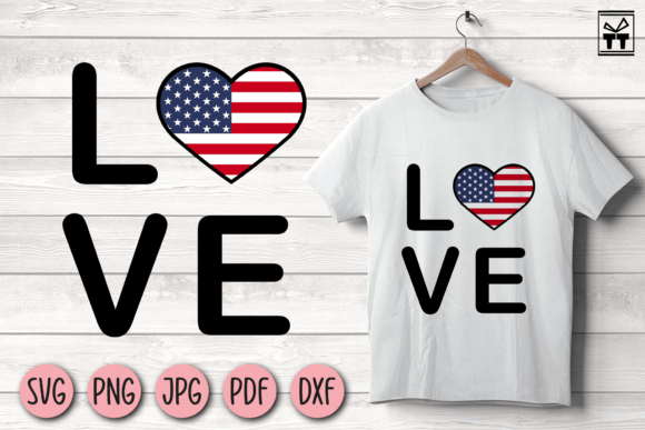 American Flag Love: Graphics and Crafts in One