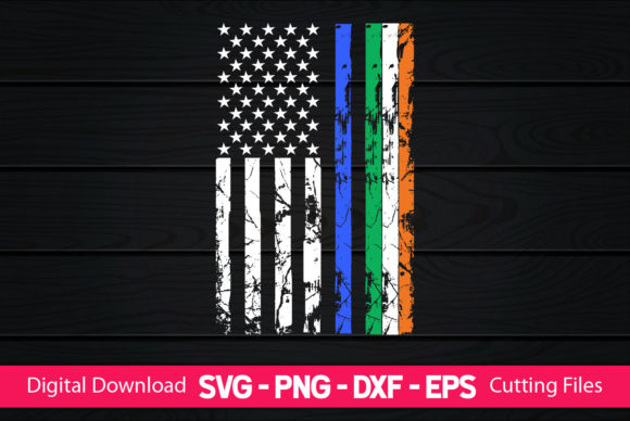 American Irish Flag St. Patrick's Day Graphics & Crafts
