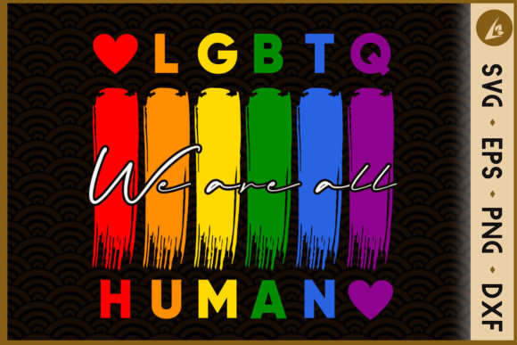 HUMAN LGBT Flag Pride Transgender Graphics