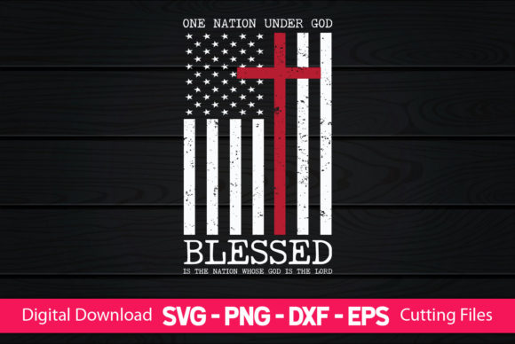One Nation Under God American Flag Graphics and Crafts