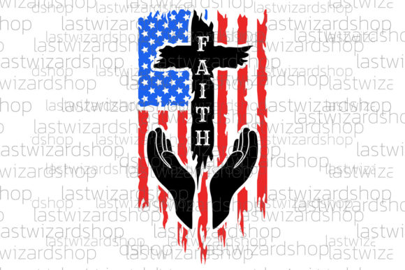 Review: Faith Distressed American Flag Svg, Usa