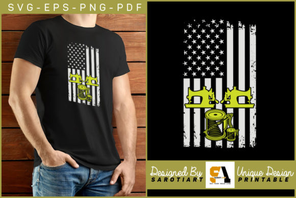 Sewing with American Grunge Flag Design: Graphics and Crafts
